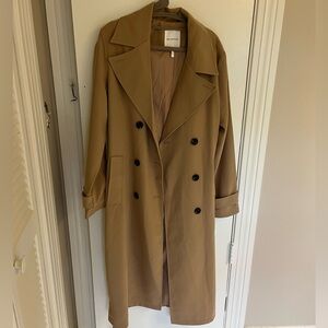 Avec Les Filles Tan Trench Coat